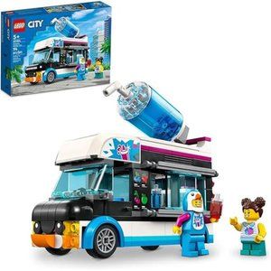 City Penguin Slushy Van Building Toy - Featuring a Truck and Costumed Minifigure